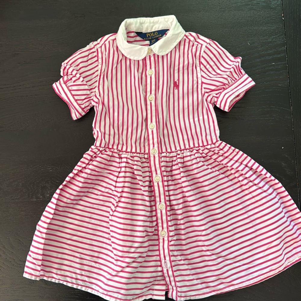 Polo Striped Dress 3/3T